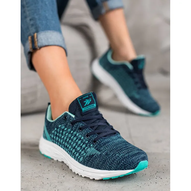 Ax Boxing Sportschoenen met mesh blauw