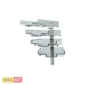 Hansa 41-5034.002 stelling Hoekplank Ophanging Zwart, Grijs