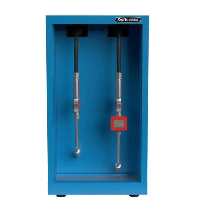 Kraftmeister Expert kast met 2 slanghaspels voor vloeistoffen blauw