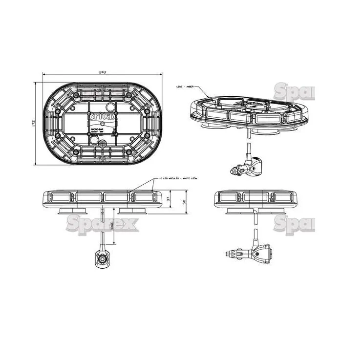LED flitslamp (Magnetisch)