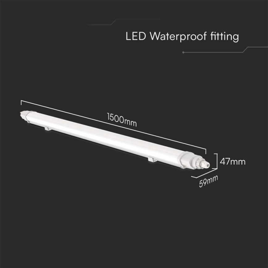 LED TLBUIS WERKVERLICHTING LED/48W/230V 6500K IP65 150 CM