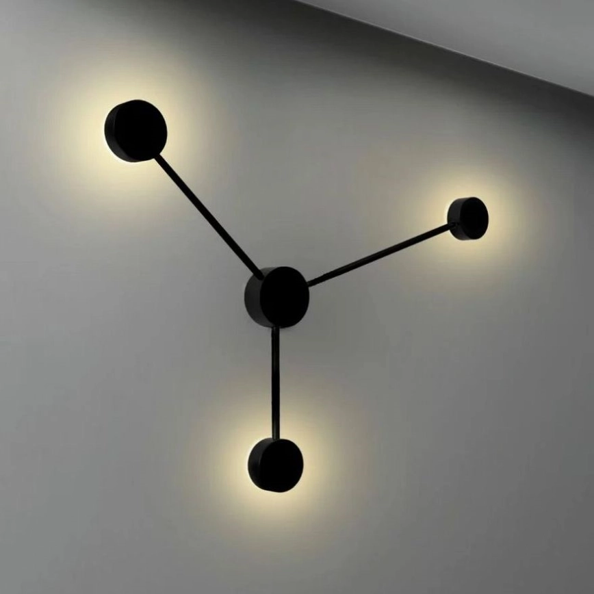 LED wand verlichting JOY 3xGX53/6W/230V zwart
