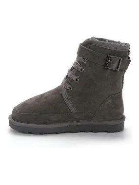 Leren boots "Gamian" grijs