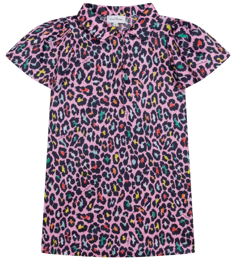 LITTLE MARC JACOBS JURK  DE GALAJURK  ROZE M. LUIPAARDPRINT