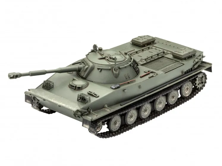 MODELBOUWSET PT76B TANK 9,6 CM GROEN 120DELIG