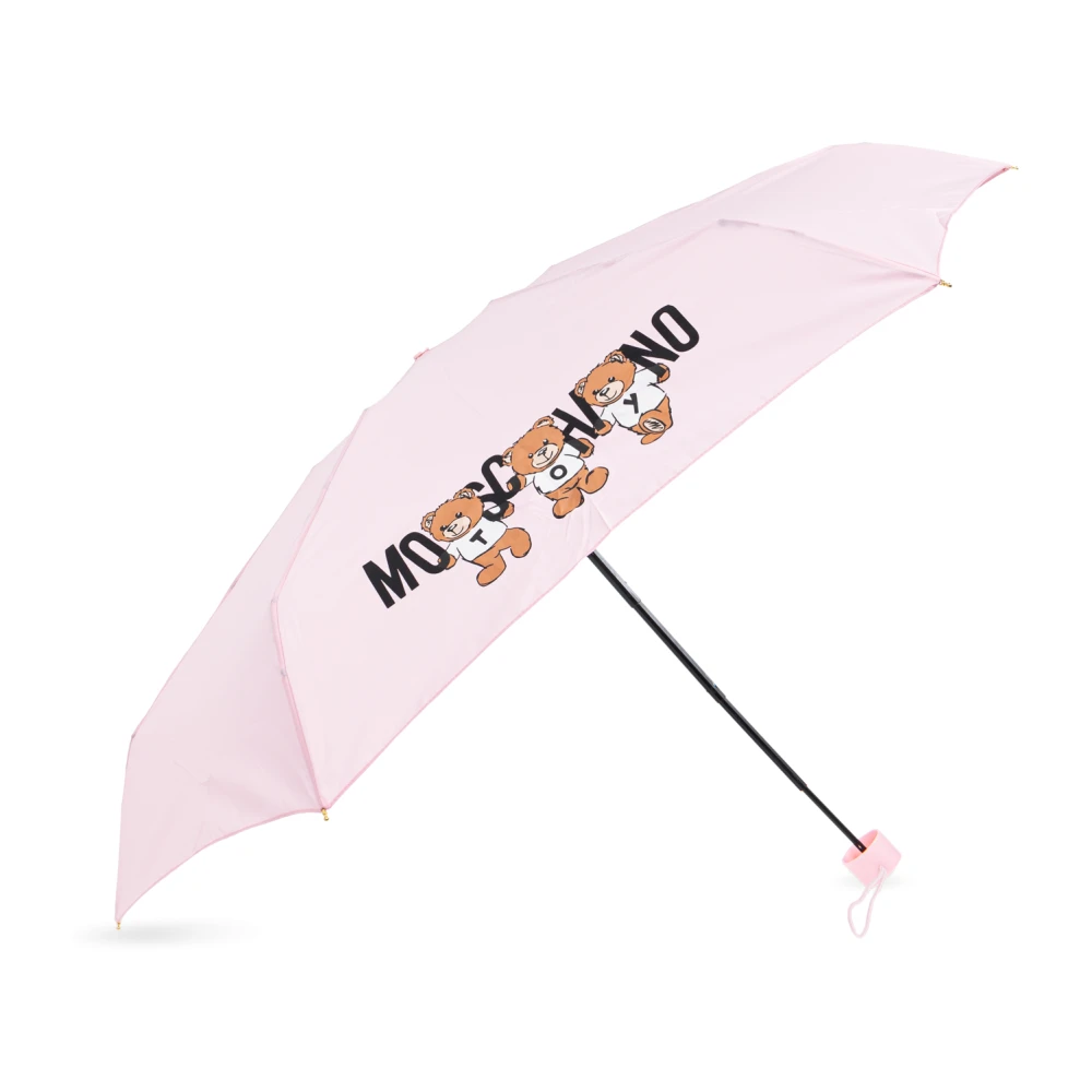Moschino Paraplu met logo Pink Unisex