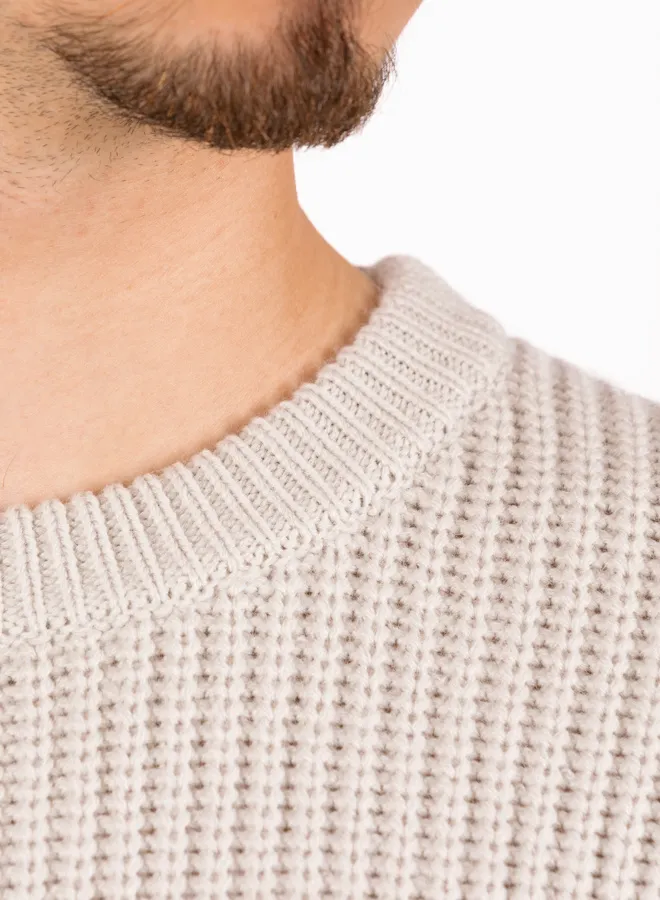New Amsterdam Surf Association Name Crew Knit Grijs