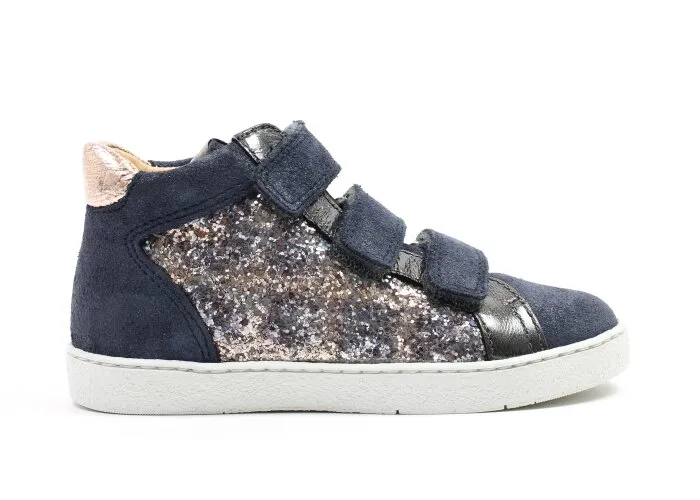 POM D'API VELCROSCHOENNAVY/GLITTER (MAAT 2632)