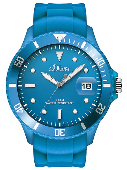 S.OLIVER SILIKONBAND BLAU SO2679PQ