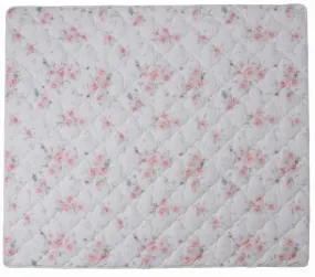 speelmat anti-slip junior 150 x 130 cm katoen wit/roze