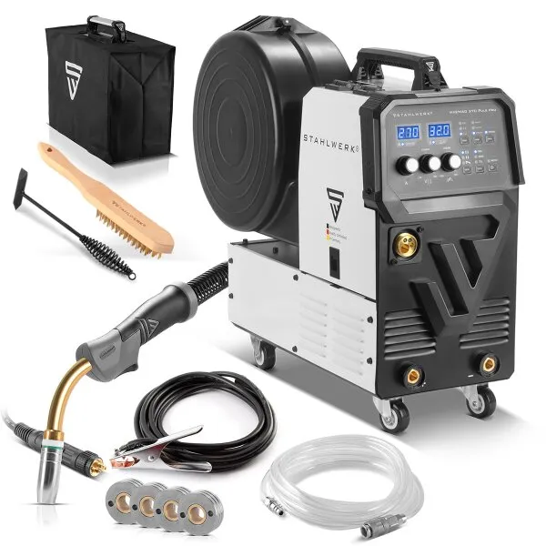 STAHLWERK LASMACHINE MIG 270 PULSE PRO | 4IN1 APPARAAT VOOR BOOGLASSEN MET PULSFUNCTIE | INVERTER MET 270 A, SYNERGISCHE DRAAD