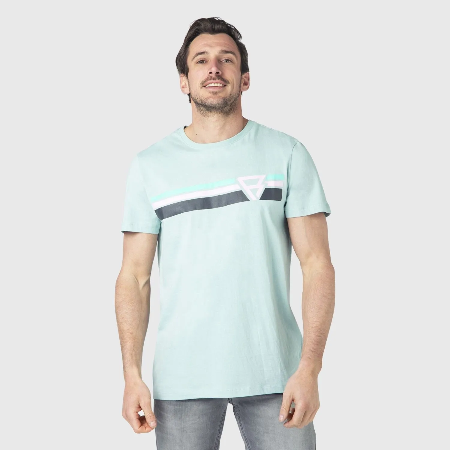 TSHIRT BRUNOTTI MEN TIM PRINT DUSTY MINT
