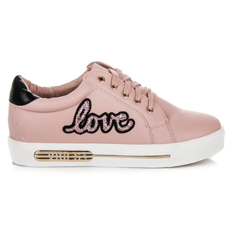 VICES LOVESNEAKERS MET VETERS ROZE