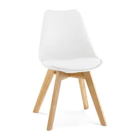 Witte, moderne stoel 'TEKI'