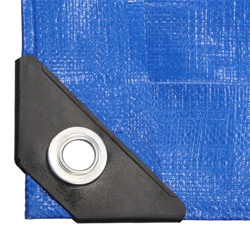 Zeildoek met oogjes, 3x5 m 180g/m², blauw, gemaakt van polyethyleenweefsel met polyethyleen coating aan beide zijden